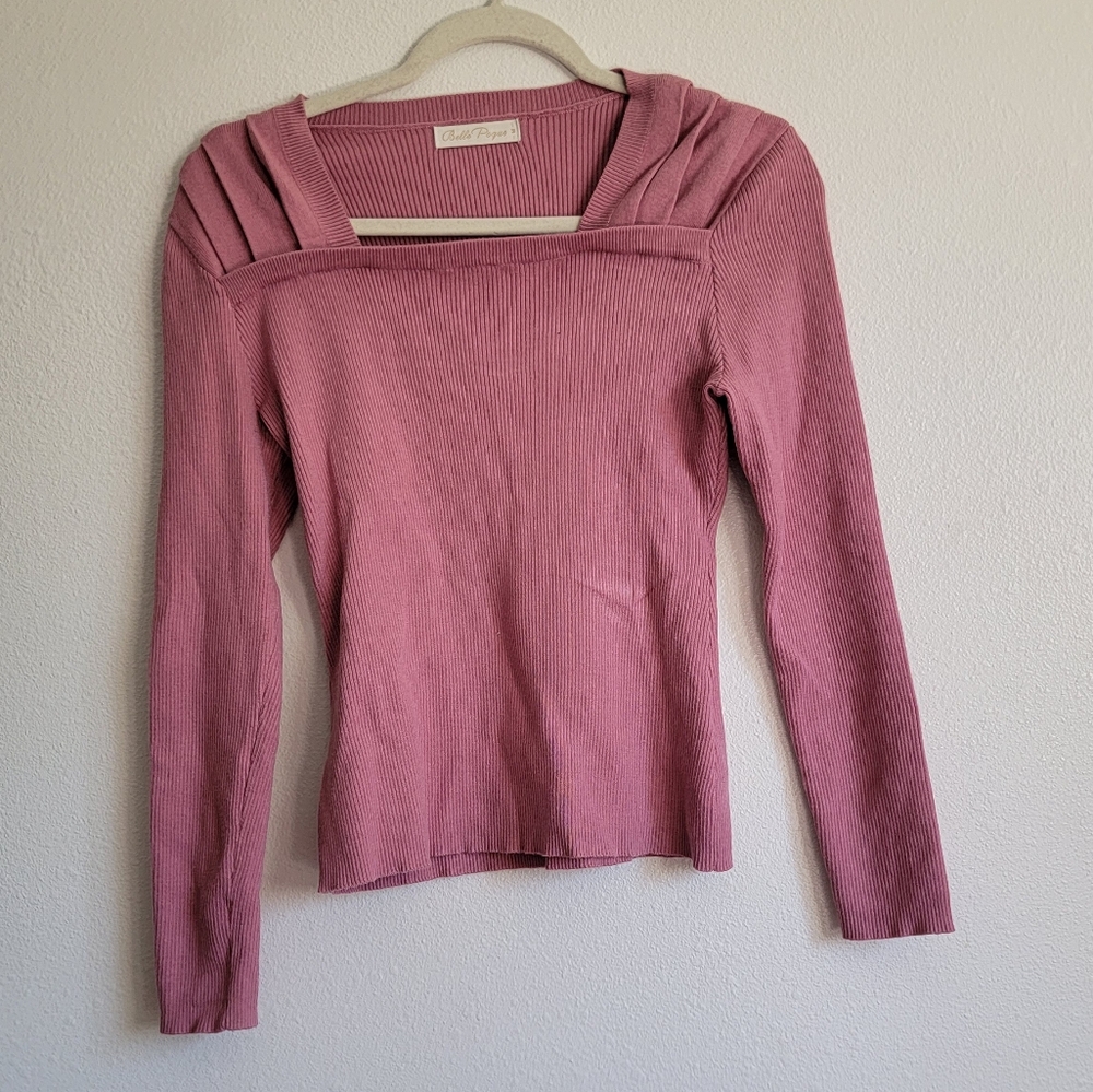 Pink Long Sleeve Top